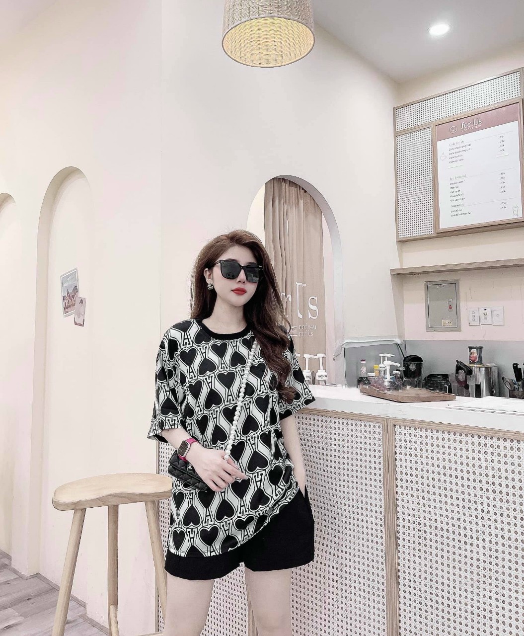 SET BỘ THỜI TRANG FOM RỘNG HÌNH TIM - BTN282